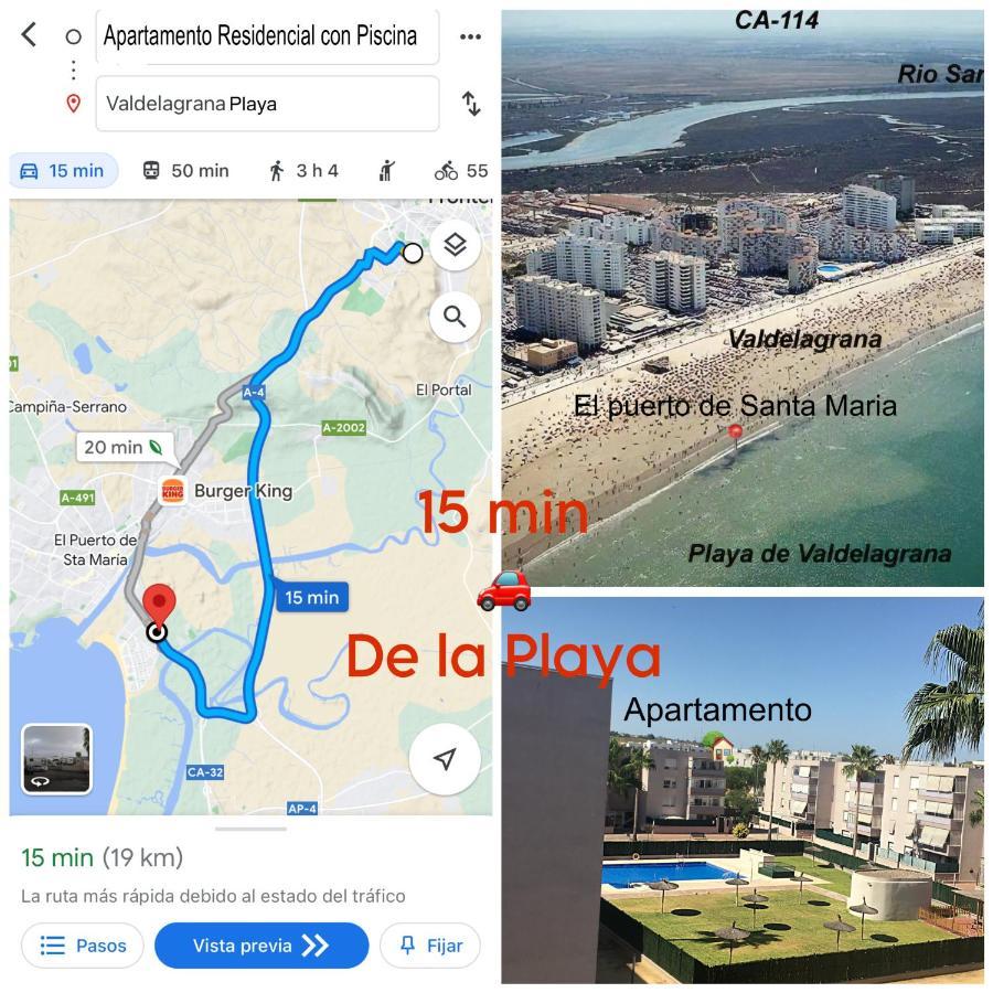 شقة Apartamento Jerez Sur - Con Piscina Y Garaje جيريز المظهر الخارجي الصورة